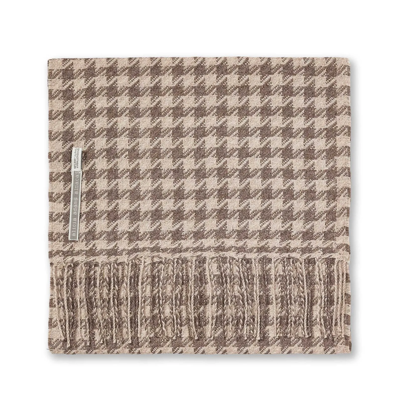 Alpaca Scarf - The “Classic” Houndstooth