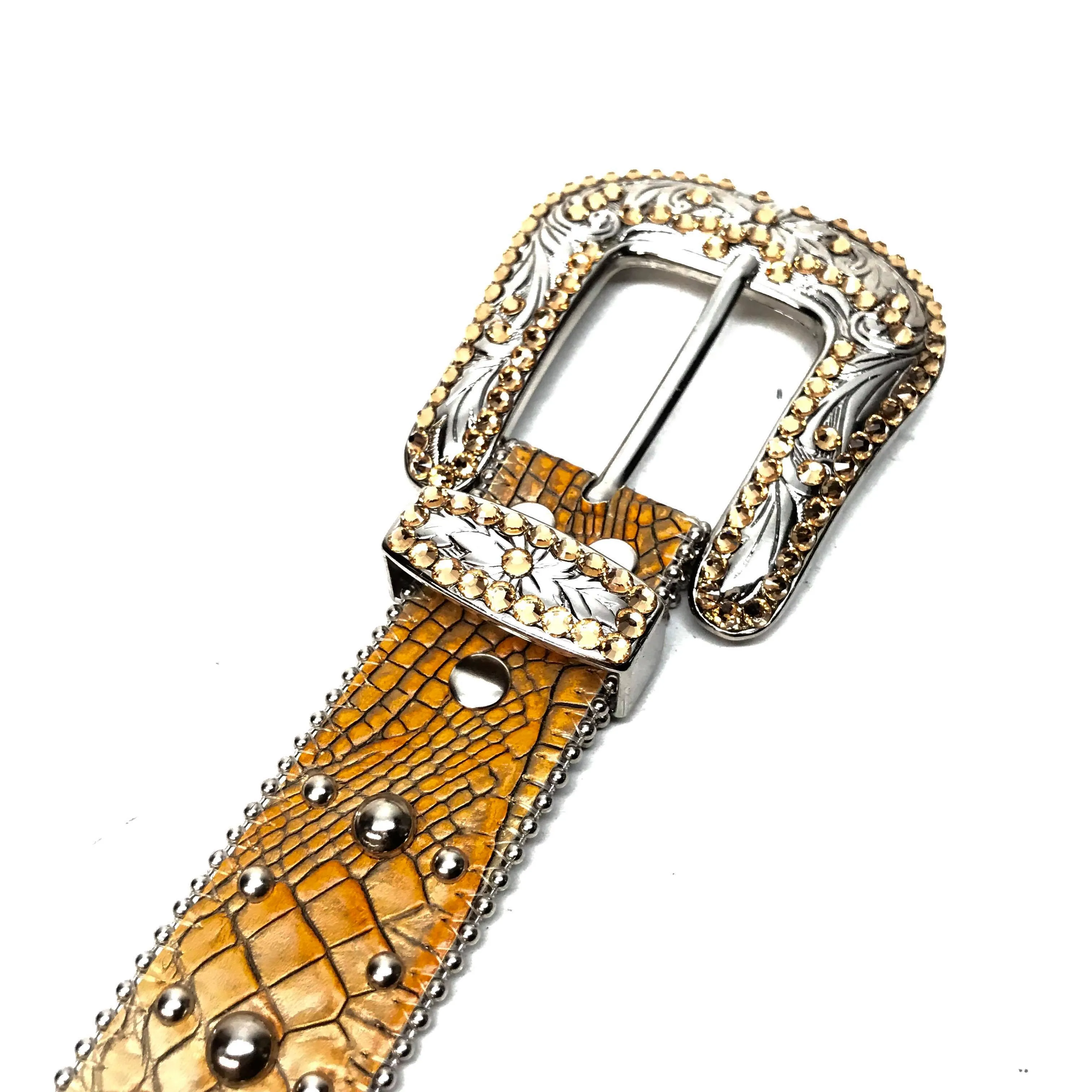 b.b. Simon 'Dune Croc' Swarovski Crystal Belt