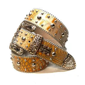 b.b. Simon 'Dune Croc' Swarovski Crystal Belt