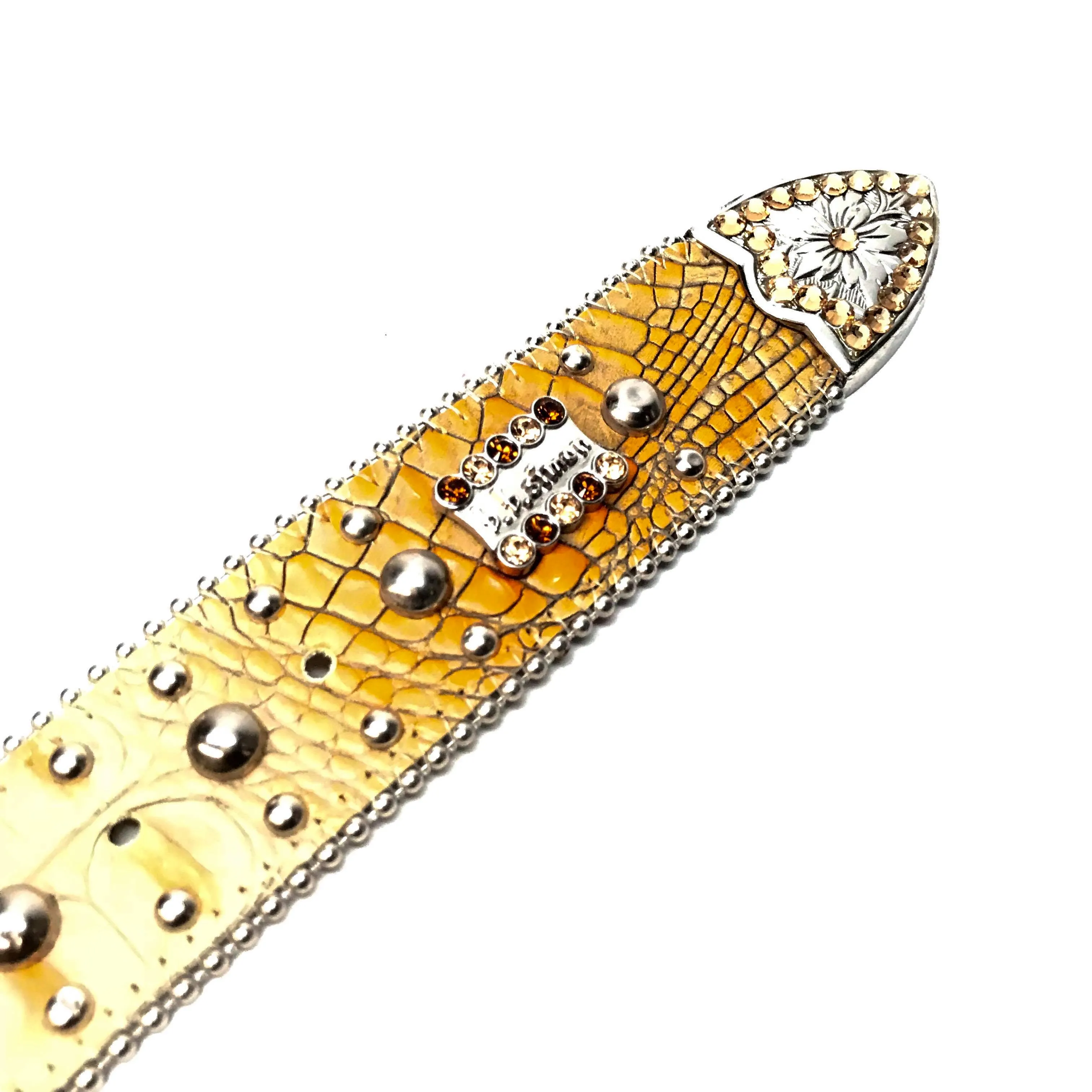 b.b. Simon 'Dune Croc' Swarovski Crystal Belt