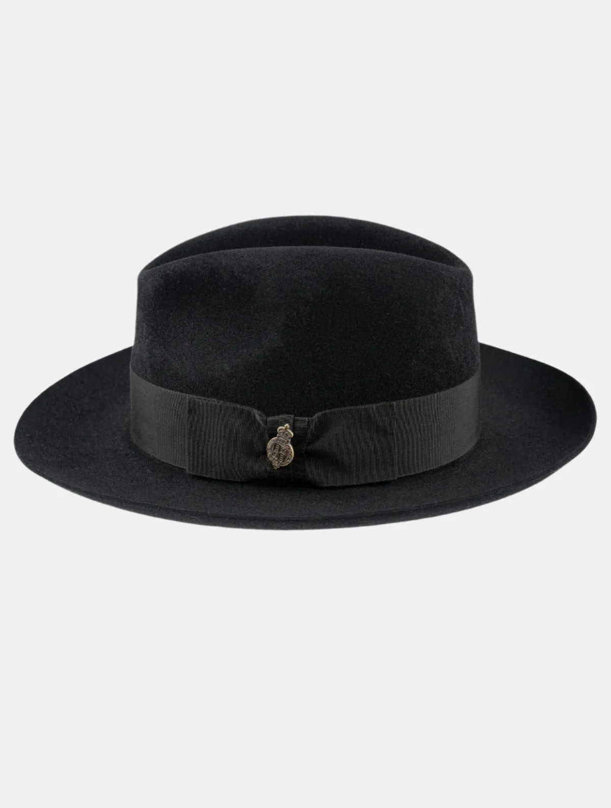 Christys' Classic Felt Fedora Hat - Black