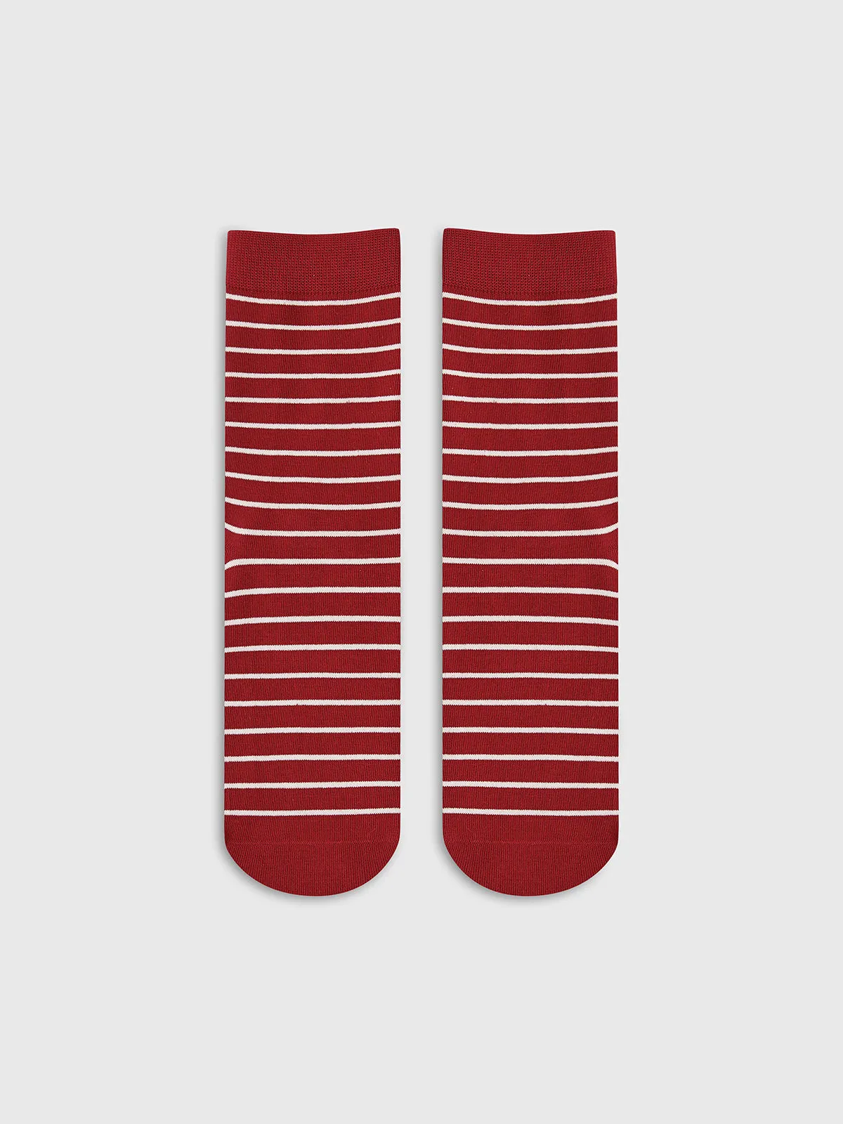 Contrast Striped Stacking Socks