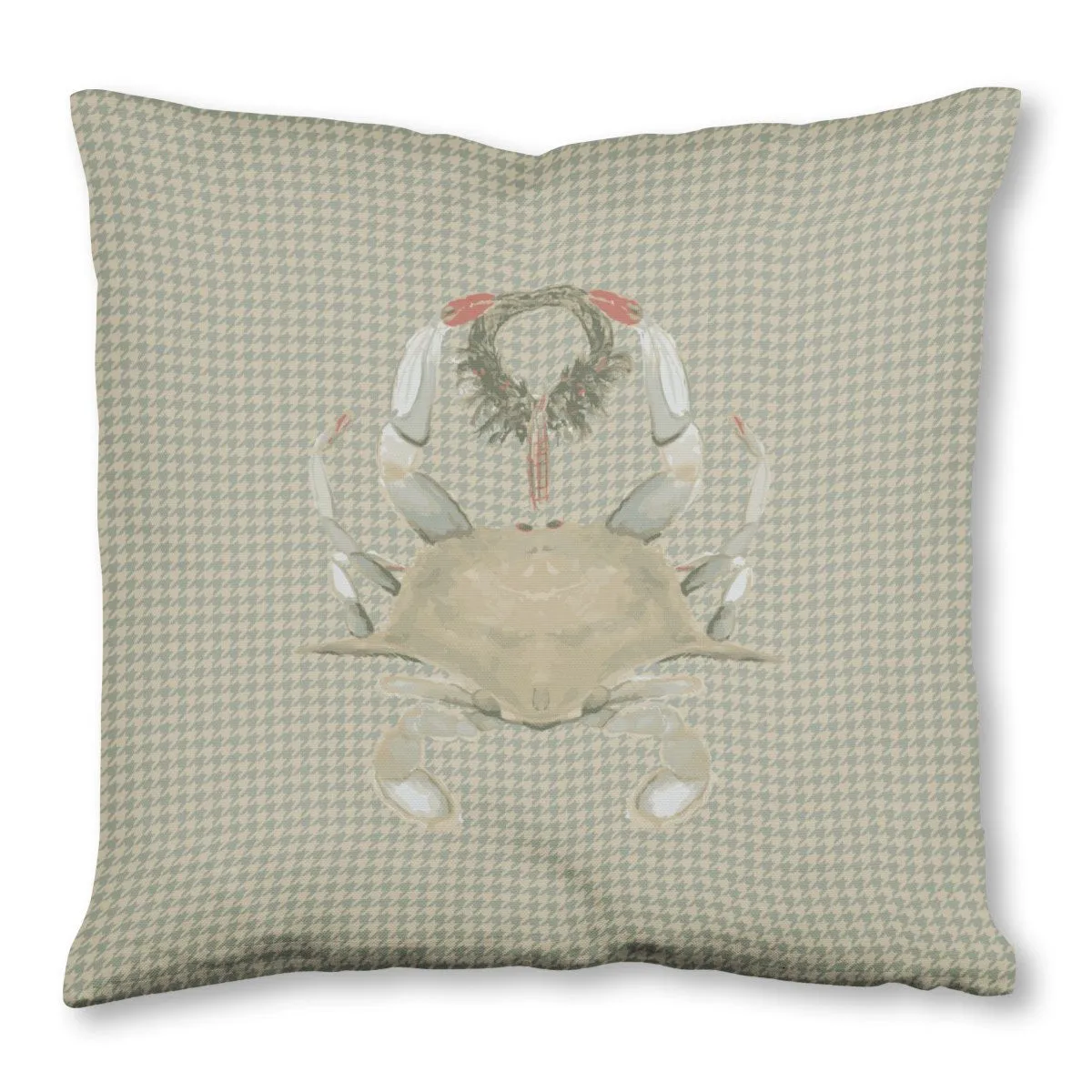 crab main smaller  houndstooth - Throw Pillow 20x20 BZNI