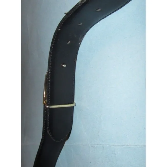 Dior Brownblacktwo Tone Buckle W Reversible Blackbrown Leather W Two Tone Engraved Belt