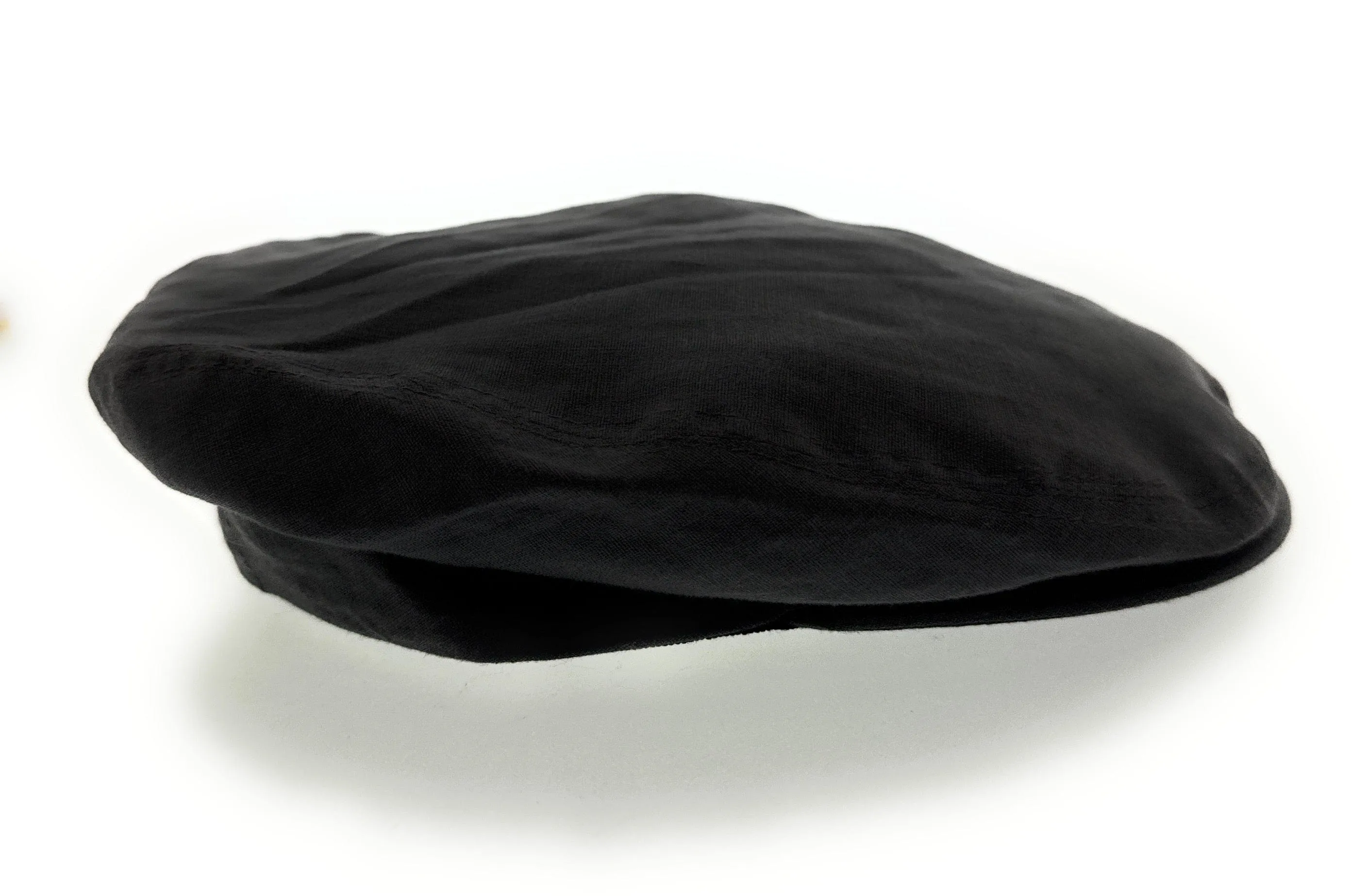Dolce & Gabbana Men’s Black Linen Flat Cap –  Luxury Headwear