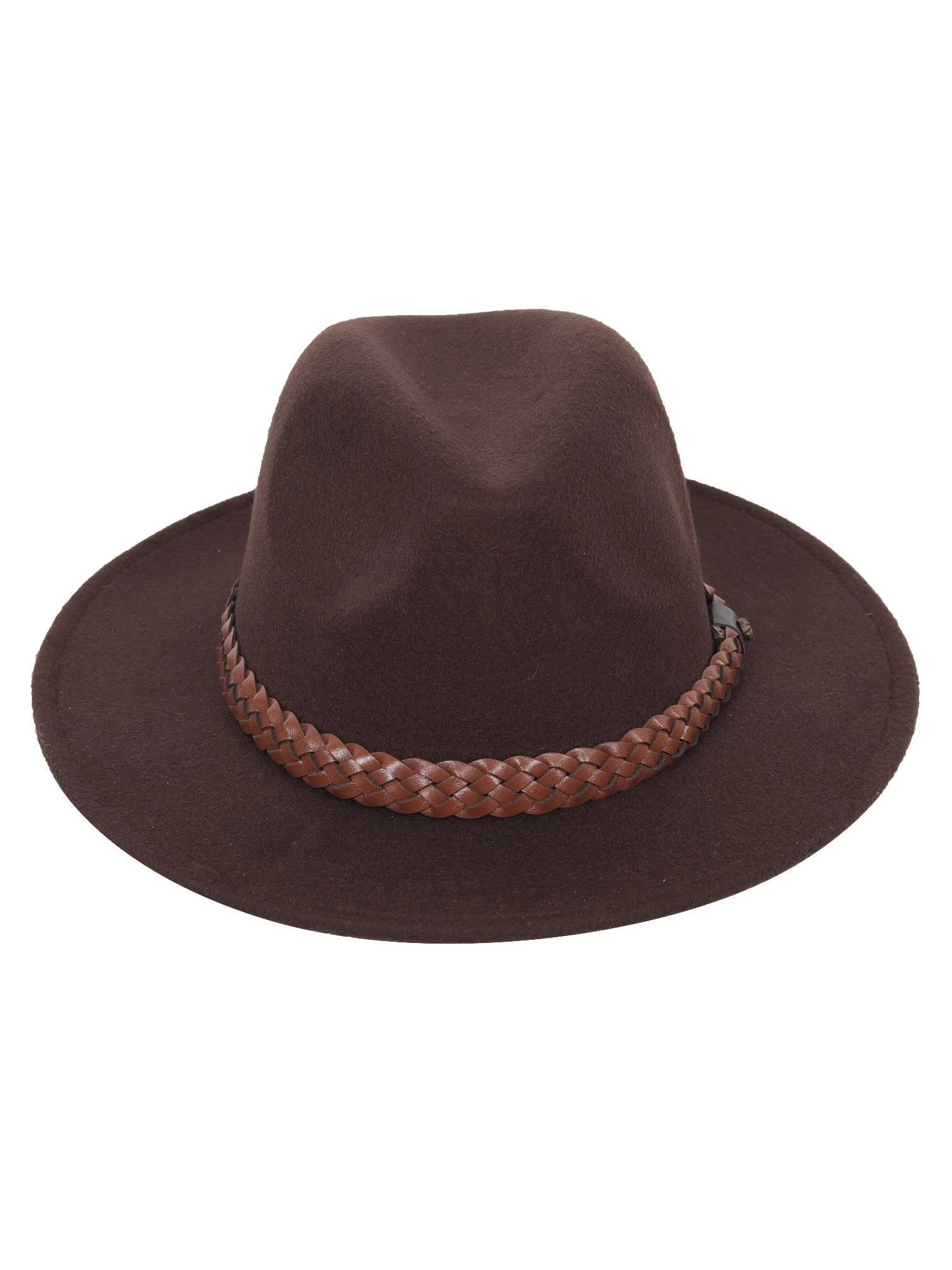 FabSeasons Vintage fashion Hat for Men & Women with Brown Belt