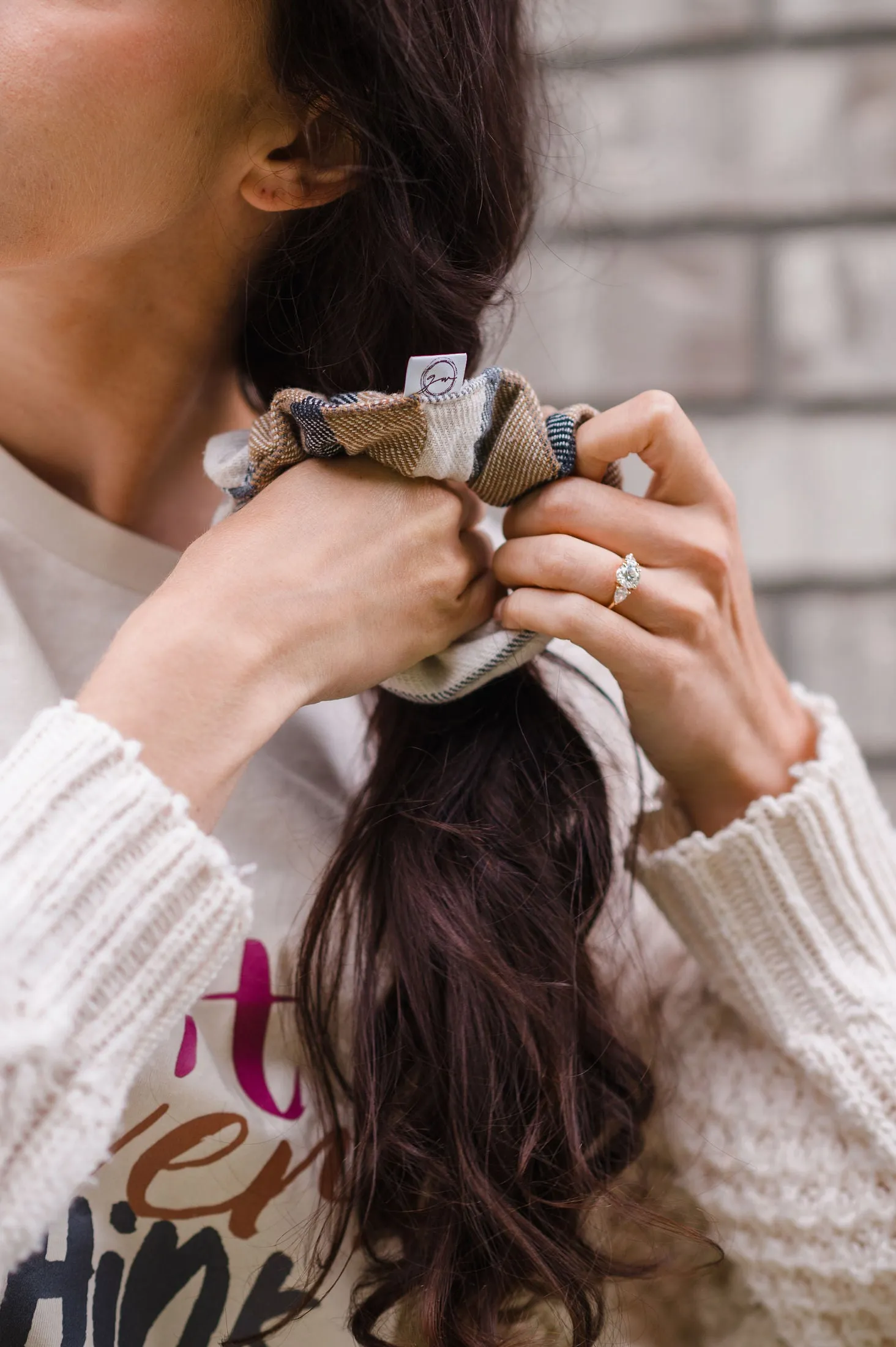Fireside Plaid Scrunchie