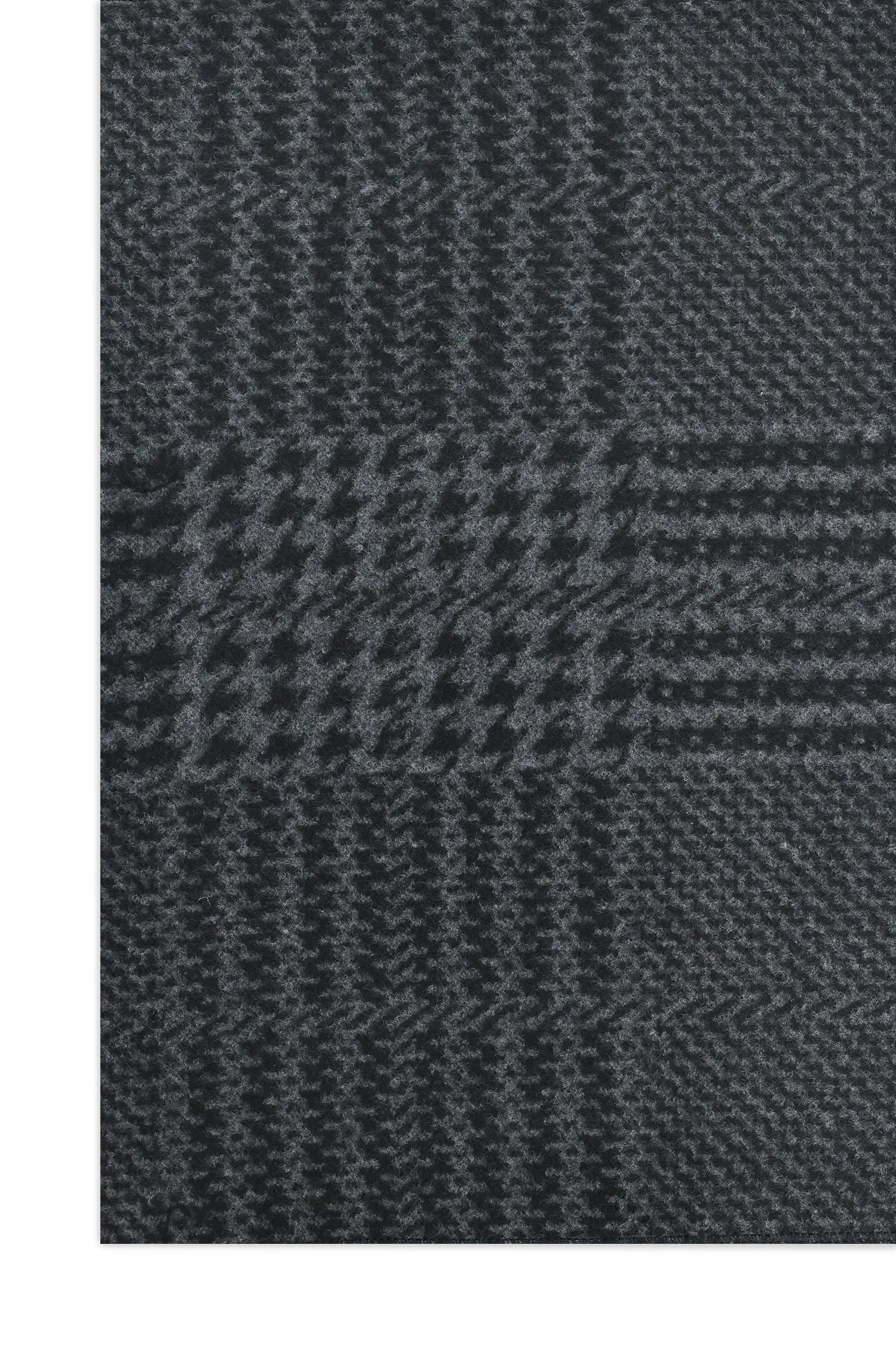 HOUNDSTOOTH PATTERN SCARF-DK GREY