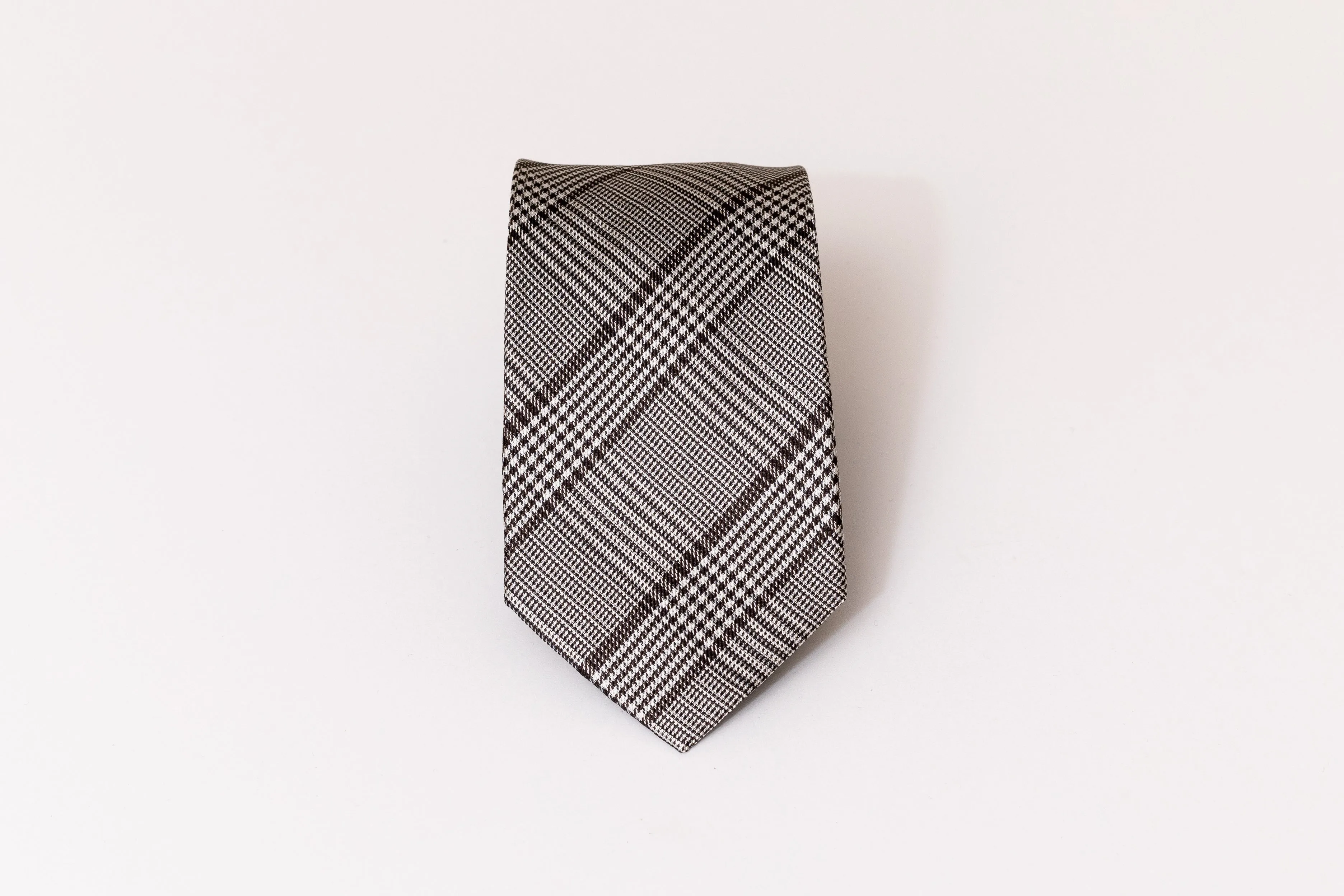 Houndstooth Plaid Tie