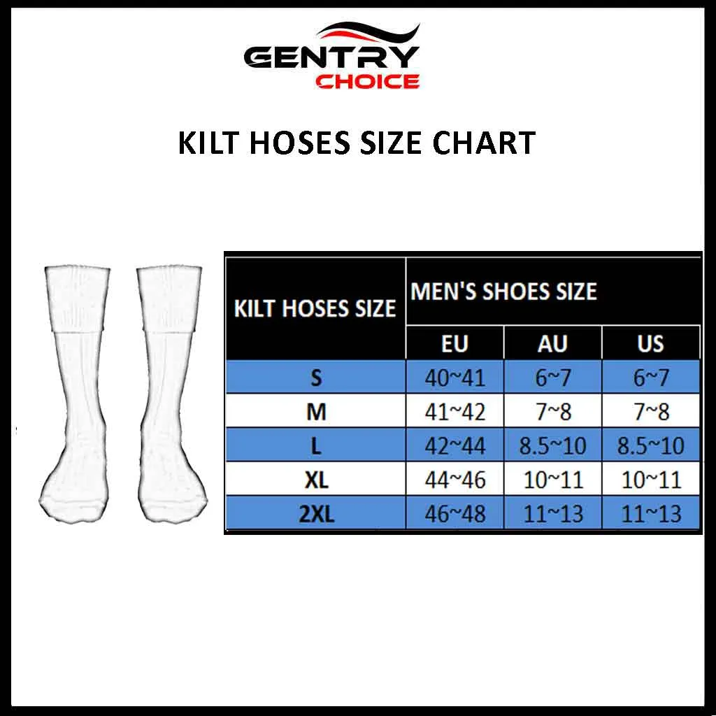 Kilt Hose Striped White