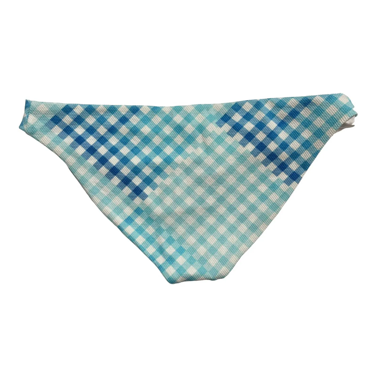 L*SPACE Revolve  DD Alia Bikini Top and Sandy Bottom L Picnic Plaid Pique New