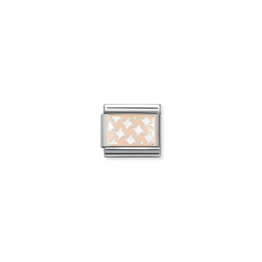 Nomination Composable Rose Gold Houndstooth Link ~ 430201/04