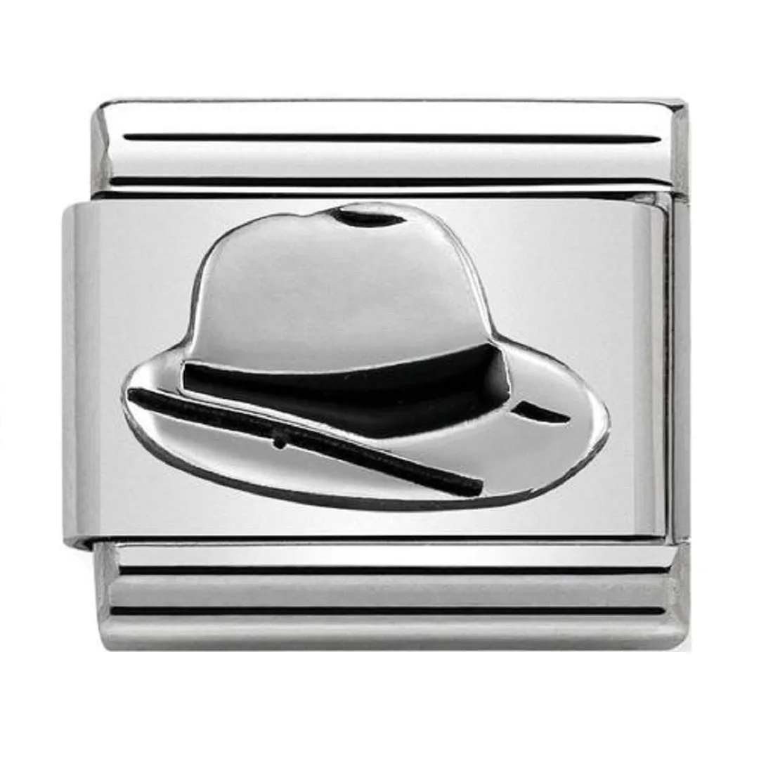 NOMINATION Link Silver and Enamel Panama Hat