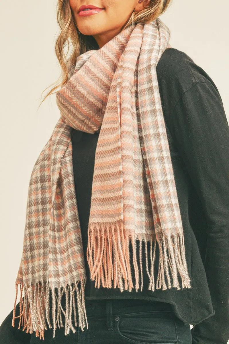 On The Double Scarf, Peach