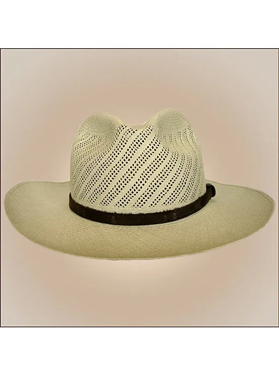 Panama Montecristi Hat - Fretwork Fedora (Grade 17-18)