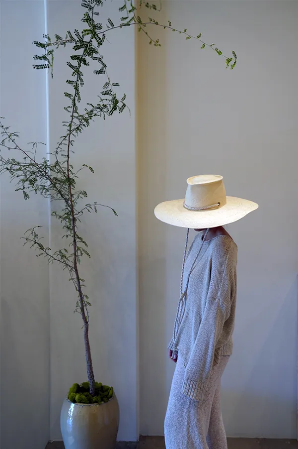 Poly Bucket Hat in Cream