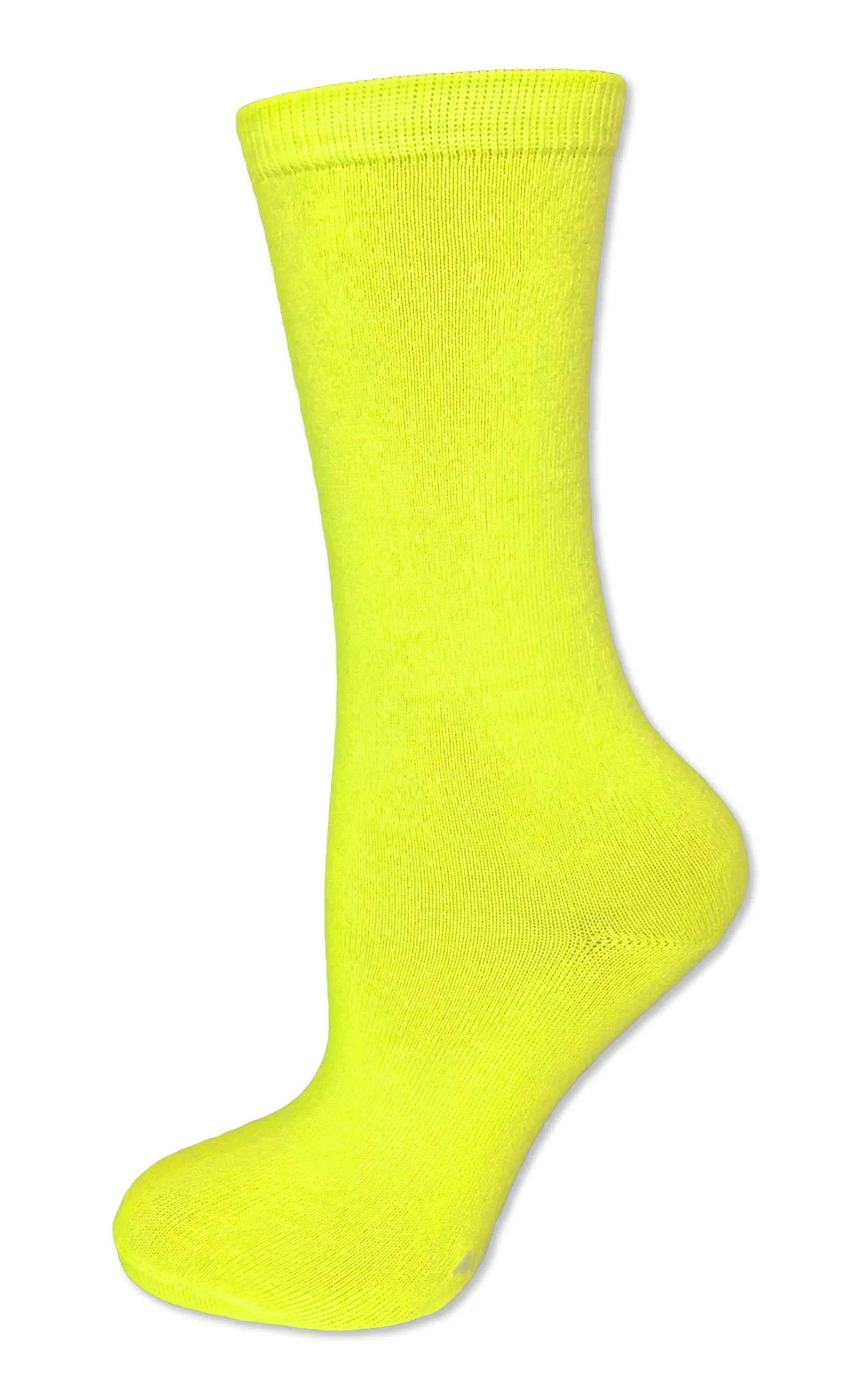 Solid Color Calf High Tube Socks with No Stripes