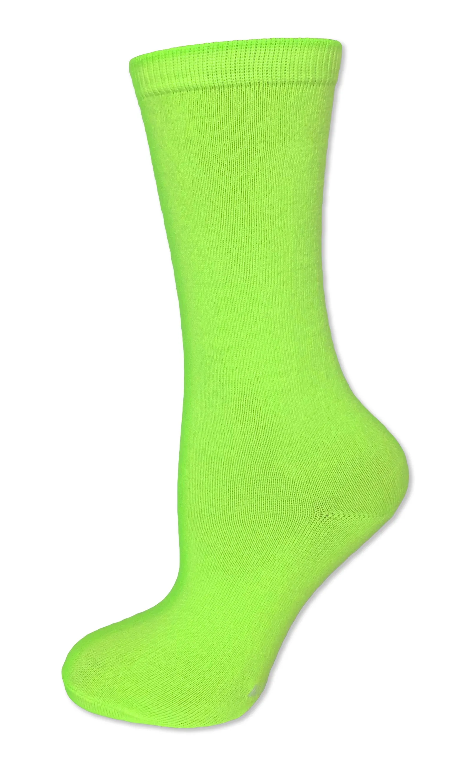 Solid Color Calf High Tube Socks with No Stripes