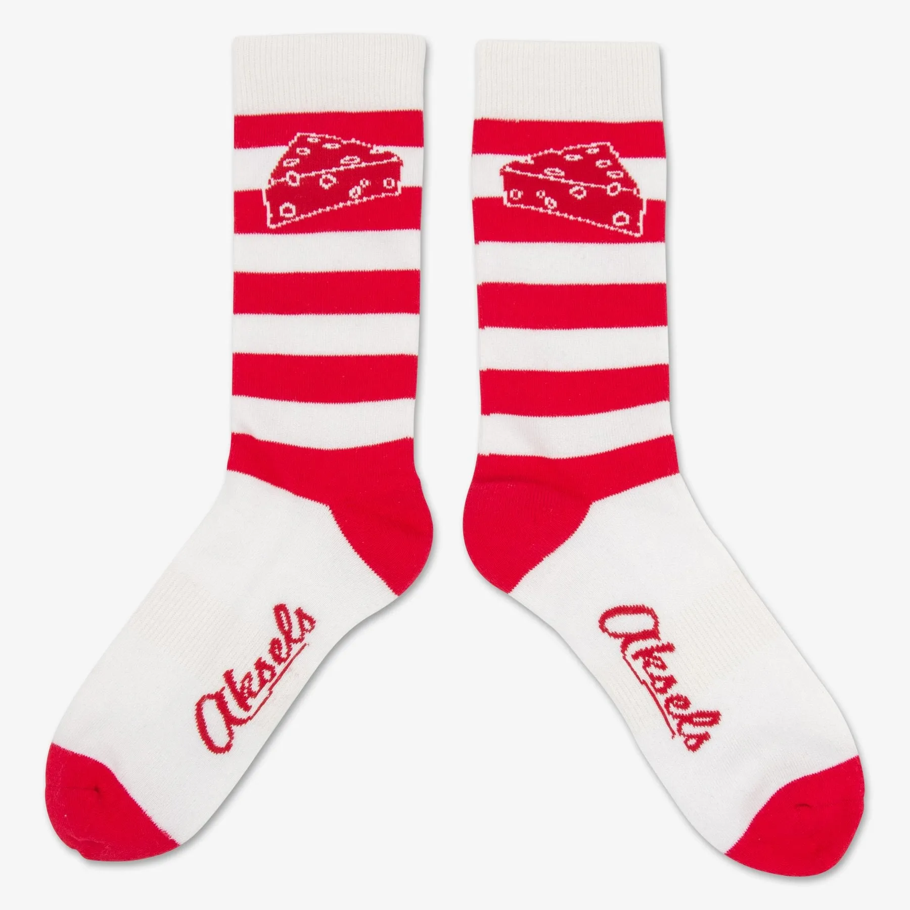 Striped Cheesehead Socks
