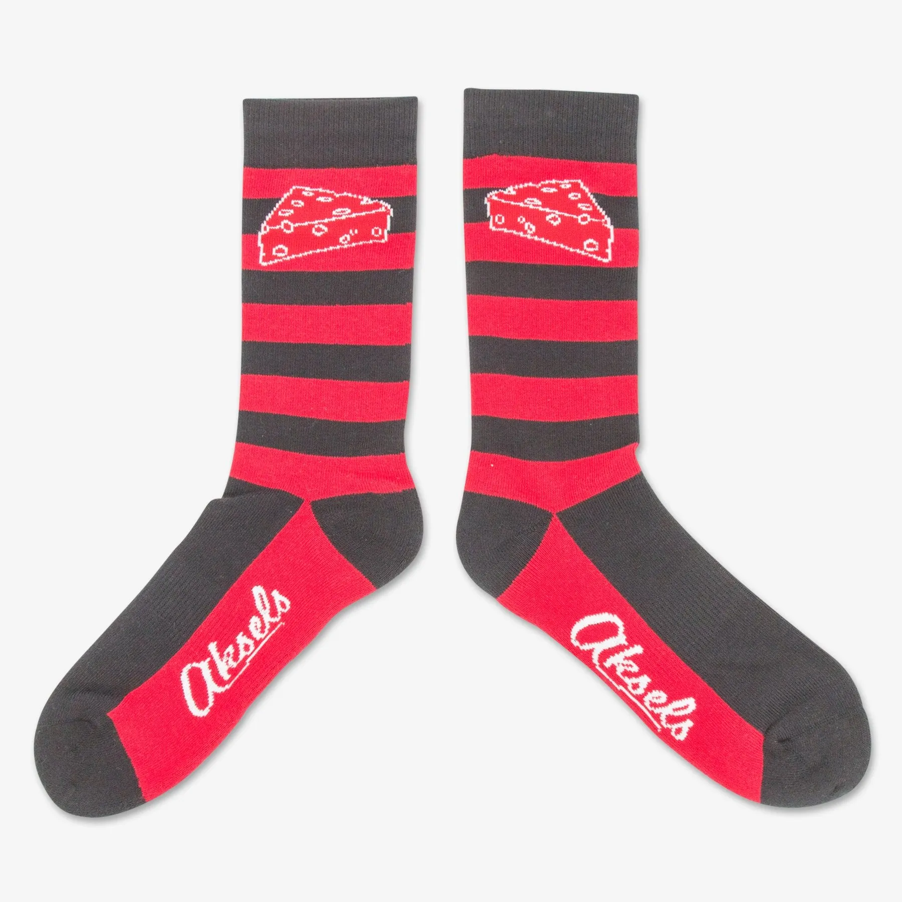 Striped Cheesehead Socks
