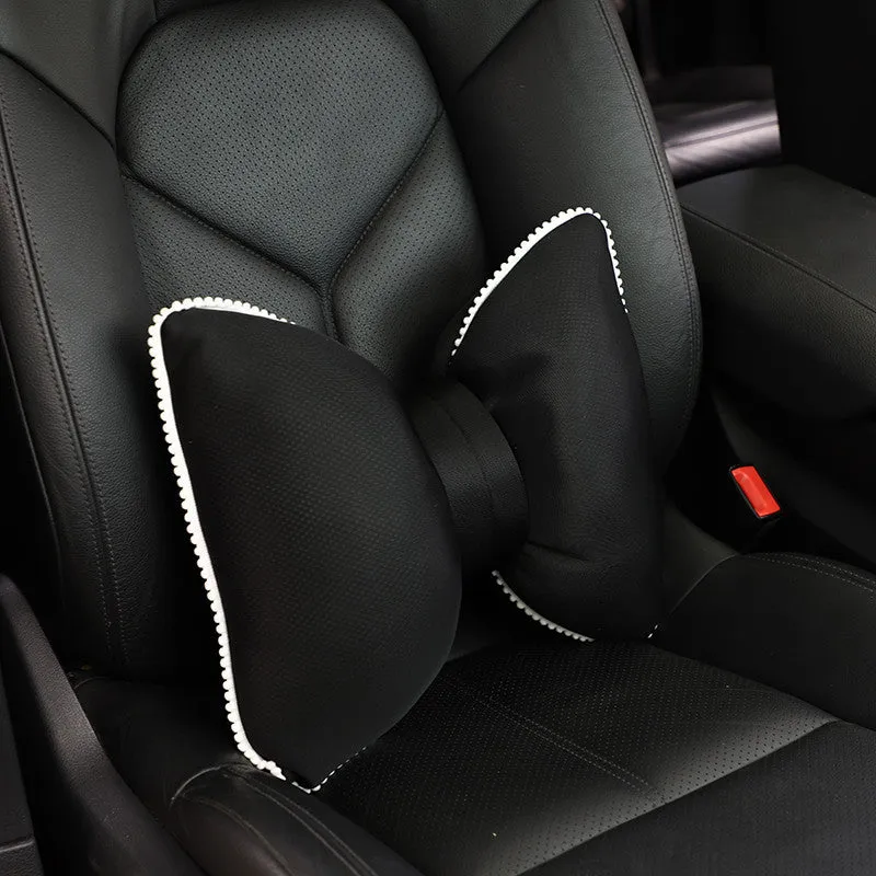 style: F - Car Printing Bowknot Headrest And Neck Cushion
