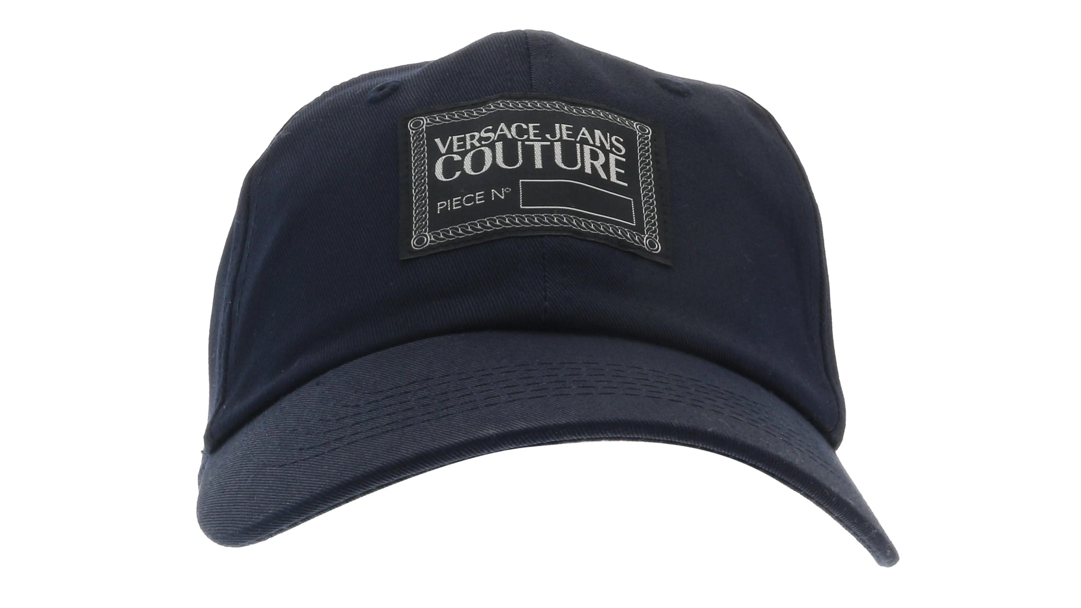 Versace Jeans Couture Navy Blue Label Patch Logo Visor Cap-One Size