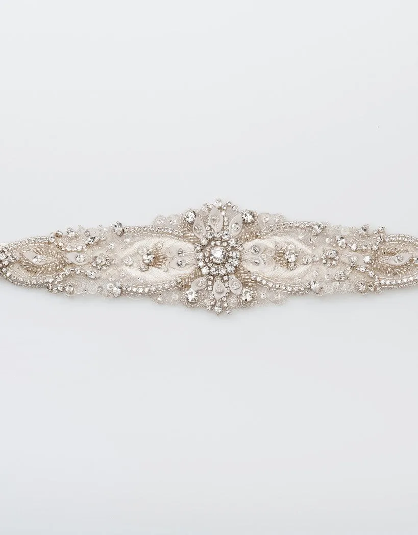 Wedding beaded belt - LYANE W-SB060